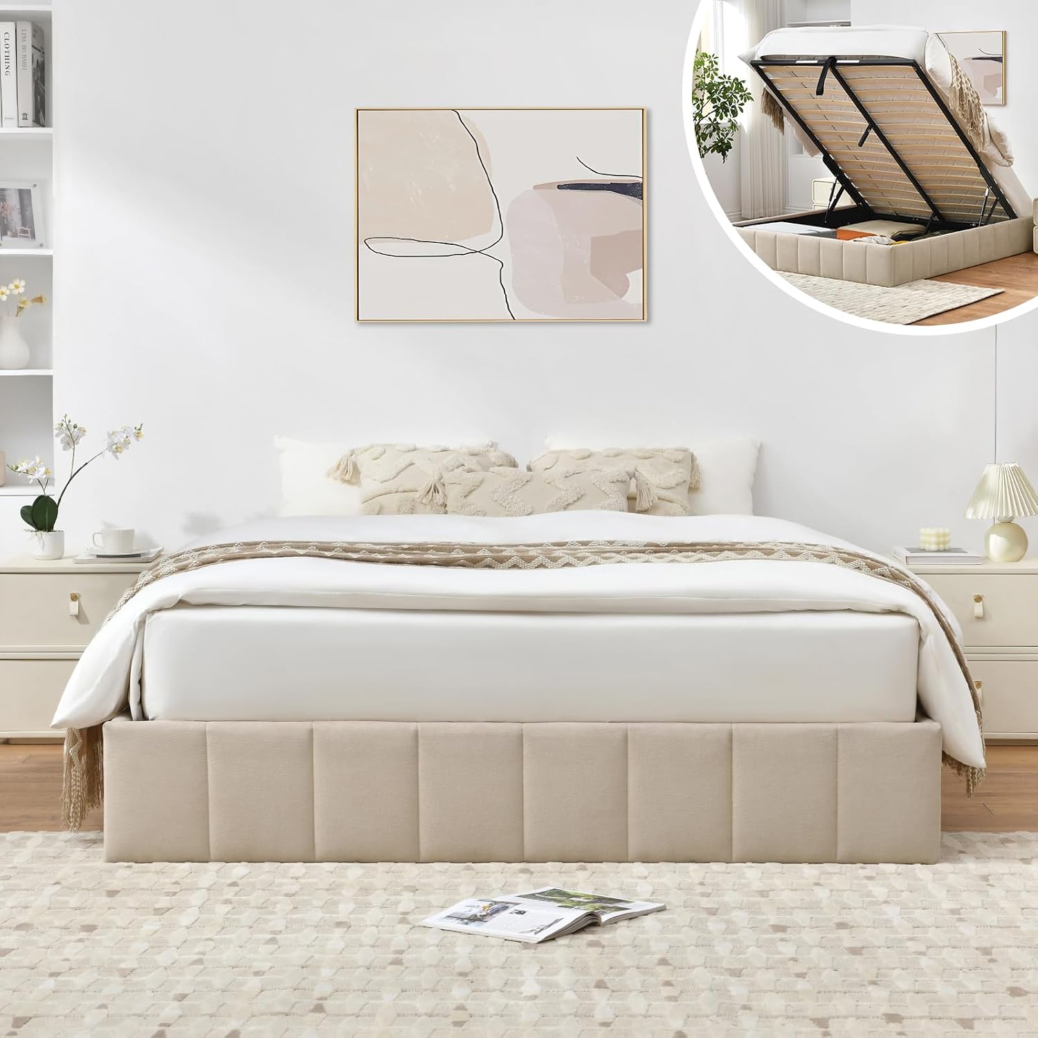 Gas Lift Storage Bed Hydraulic - Tam Boy Yataklı Sandıklı Karyola, Gaz