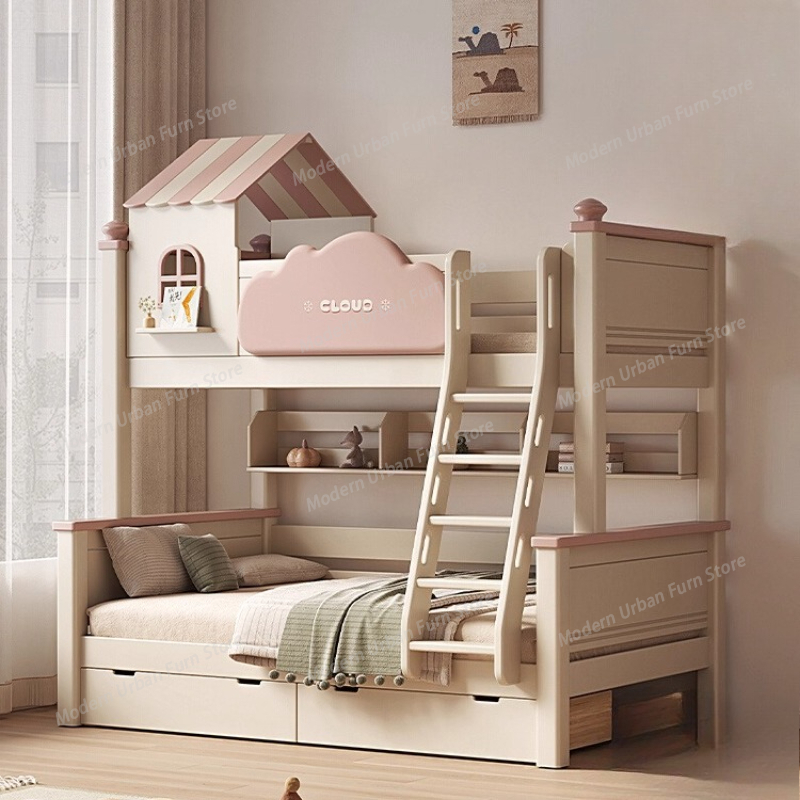 King Size Bed Frame With Storage Drawers - Çocuk Mobilyası Çekmeceli Depolama Alanlı Ranza