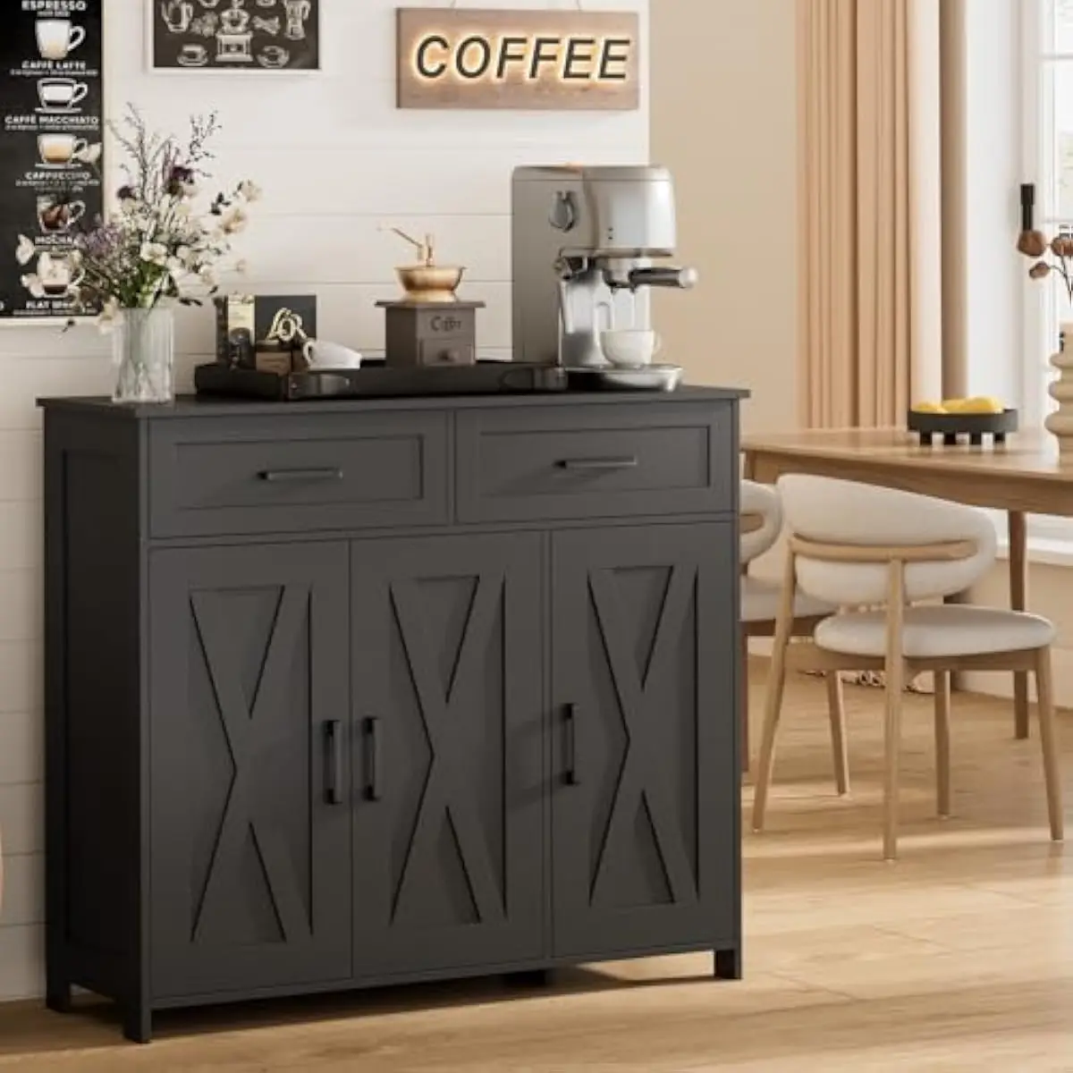 Storage - Çekmeceli Kahve Barı Depolama Dolabı, Mutfak