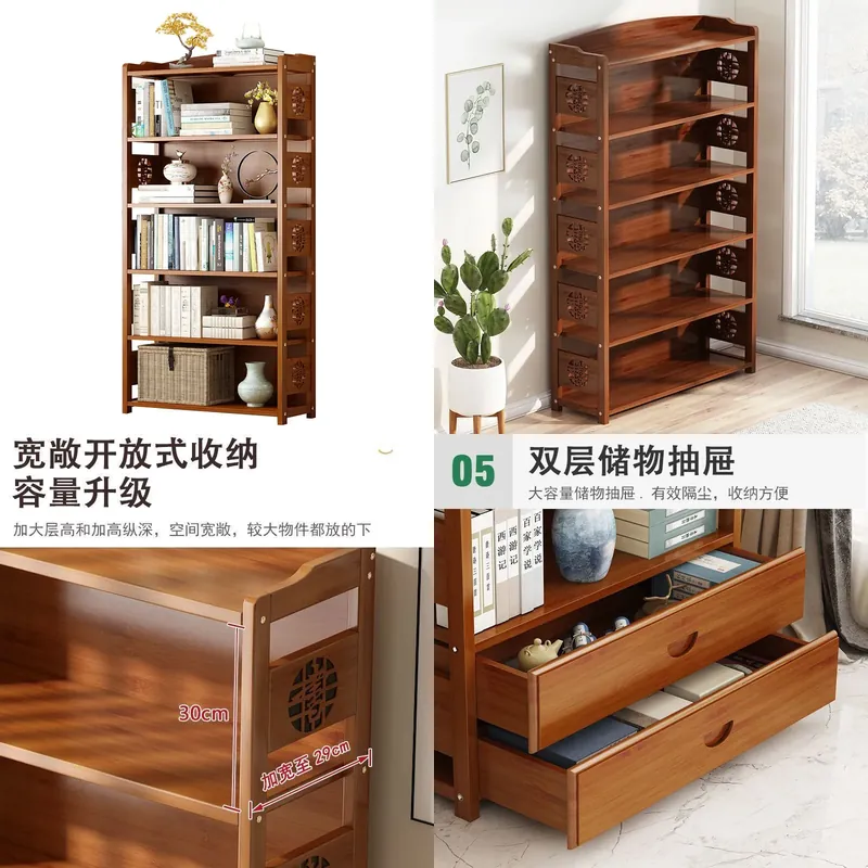 Bedroom Furniture - Masif Ahşap Kitaplık, Yatak Odası, Oturma