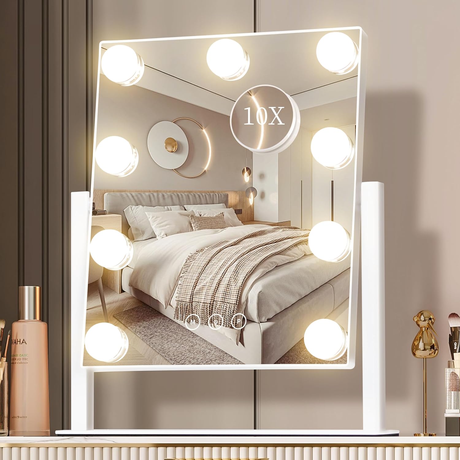 Dressing Table Vanity With Lighted Mirror - Makyaj Masası Aynası Işıkları Hollywood Makyaj