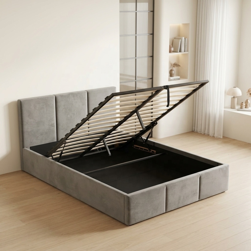 Gas Lift Storage Bed Hydraulic - Ücretsiz Numune Modern Yumuşak Yatak Platformu