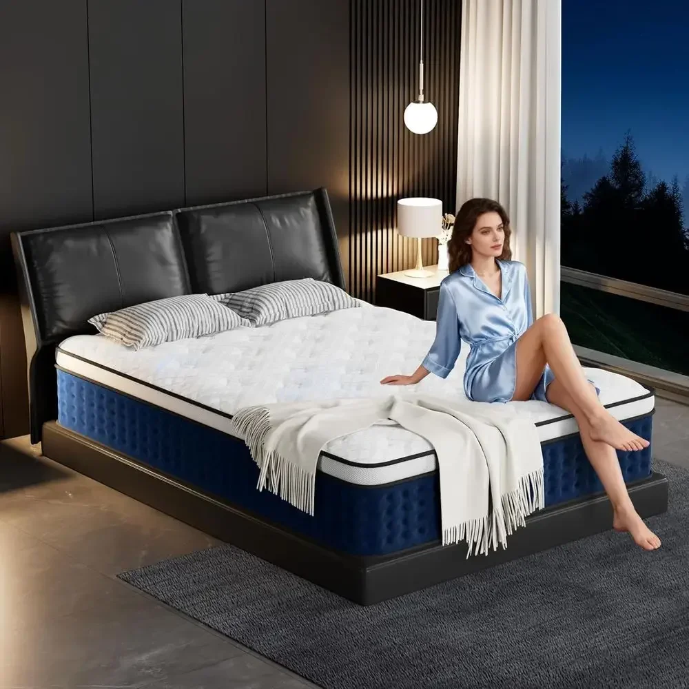 Memory Foam Mattress In A Box Queen - 12 İnç Hibrit Yatak, Kutuda Kraliçe