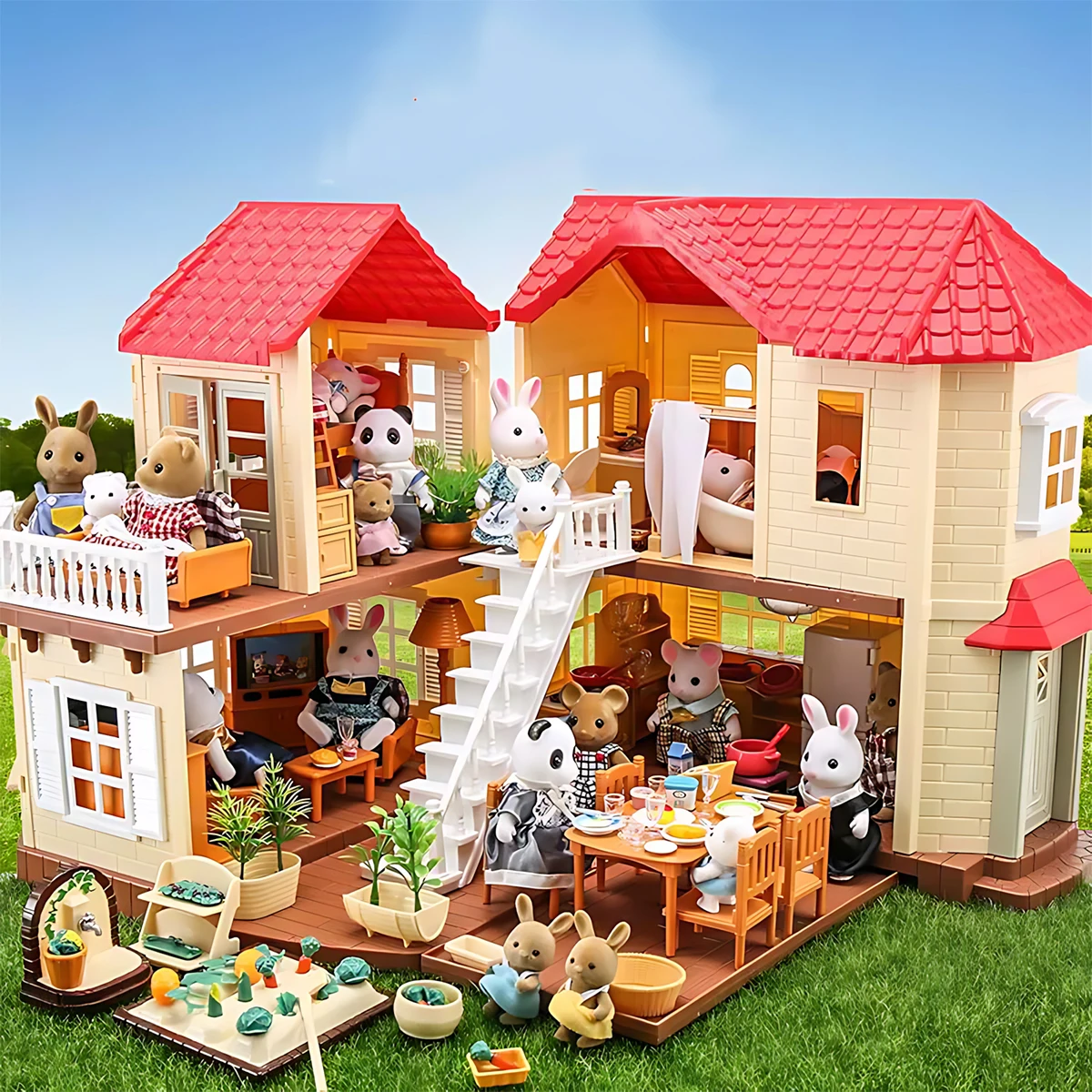 Bedroom Furniture - Minyatür Mobilya 1:12 Dollhouse Mutfak Oturma