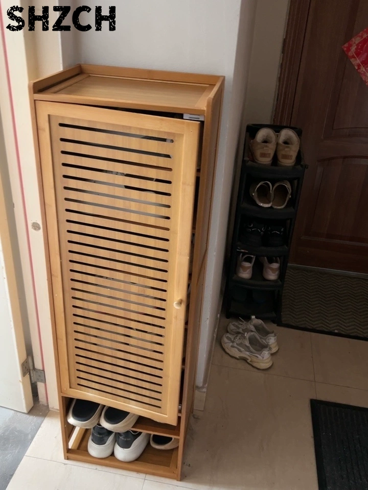 Shoe Rack Cabinet Narrow Entryway - Dar Küçük Ayakkabılık Dolaplı Yeni Gelen