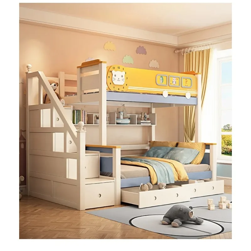 Ahşap Çocuk Odası Ranzası, Kay - Bunk Bed With Stairs And Slide incelemesi ve fiyatı