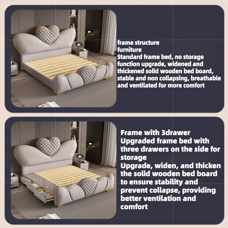 200x220cm Çift Kişilik Karyola - King Size Bed Frame With Storage Drawers incelemesi ve fiyatı