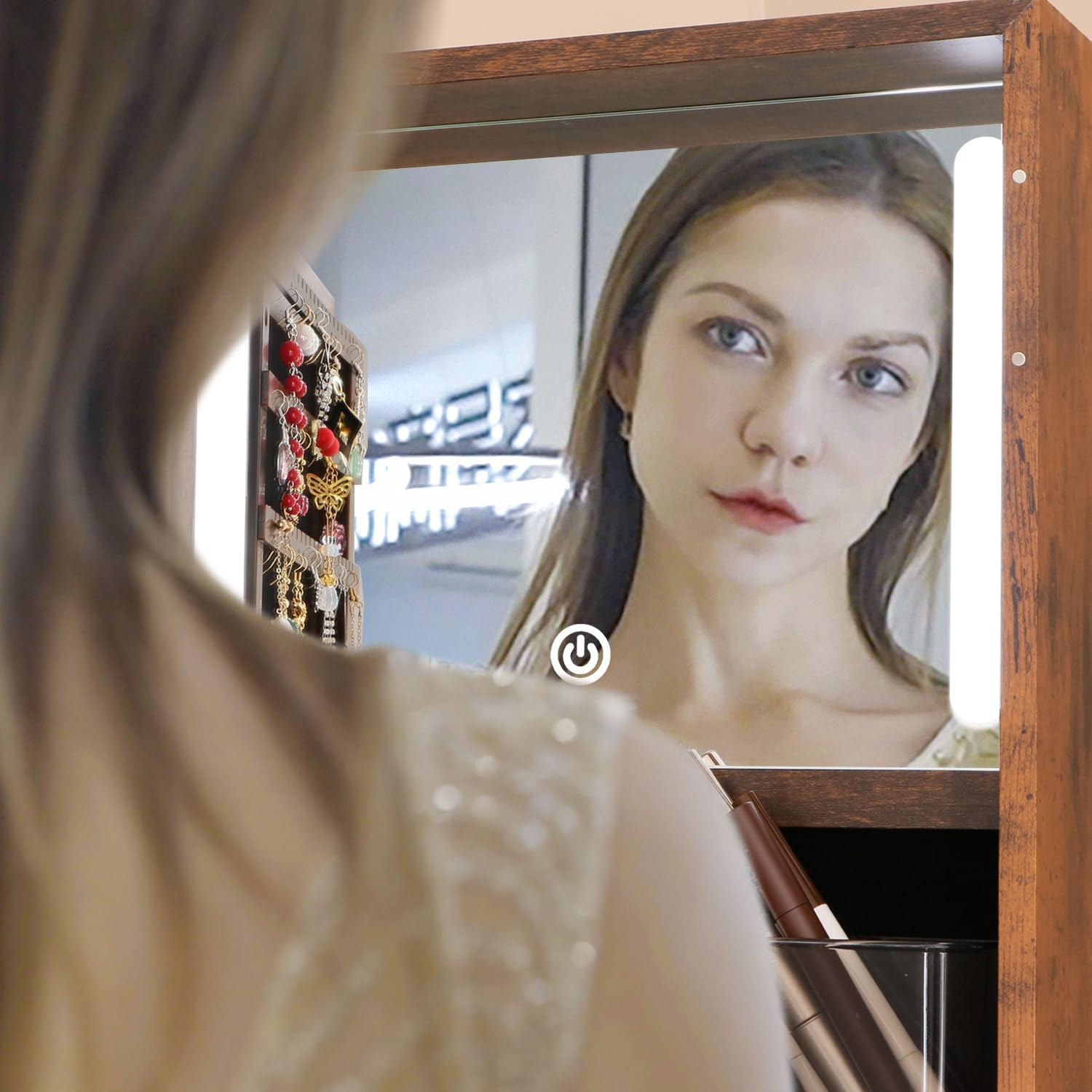 Döner Mücevher Dolabı, Makyaj  - Full Length Mirror Jewelry Armoire incelemesi ve fiyatı