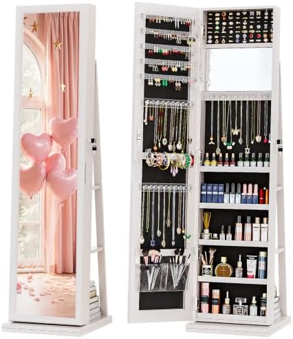 4'ü 1 Arada Mücevher Dolabı, K - Full Length Mirror Jewelry Armoire incelemesi ve fiyatı
