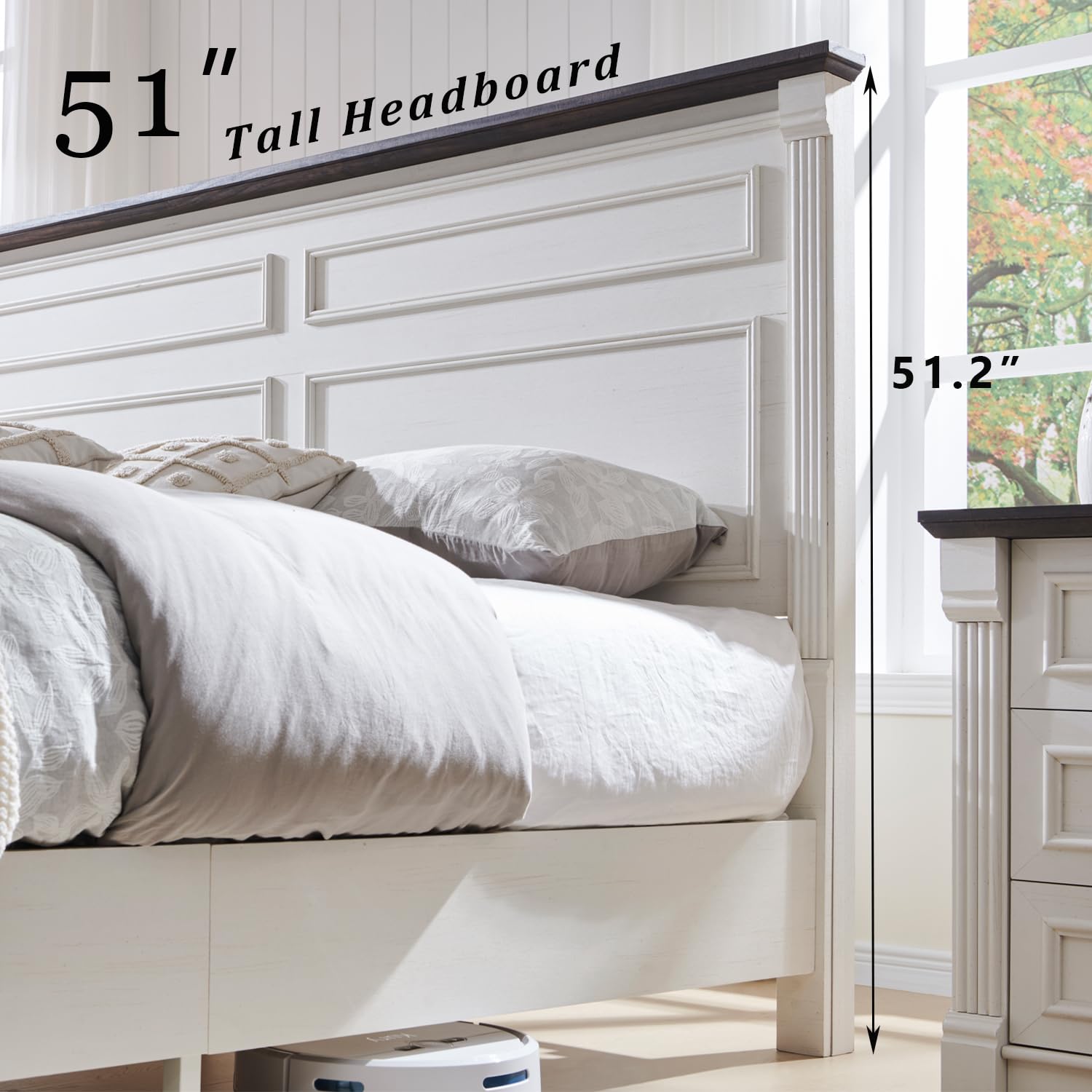 Çiftlik Evi Tarzı King Size Ya - King Size Bed Frame With Storage Drawers incelemesi ve fiyatı