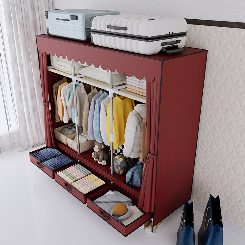 Taşınabilir Gardırop, Çelik Çe - Wardrobe Closet Portable Fabric Cover incelemesi ve fiyatı