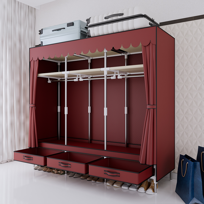 Taşınabilir Gardırop, Çelik Çe - Wardrobe Closet Portable Fabric Cover incelemesi ve fiyatı