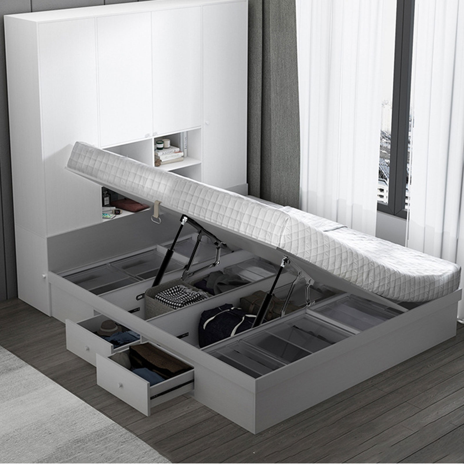 2 Adet Yatak Kaldırma Mekanizm - Gas Lift Storage Bed Hydraulic incelemesi ve fiyatı