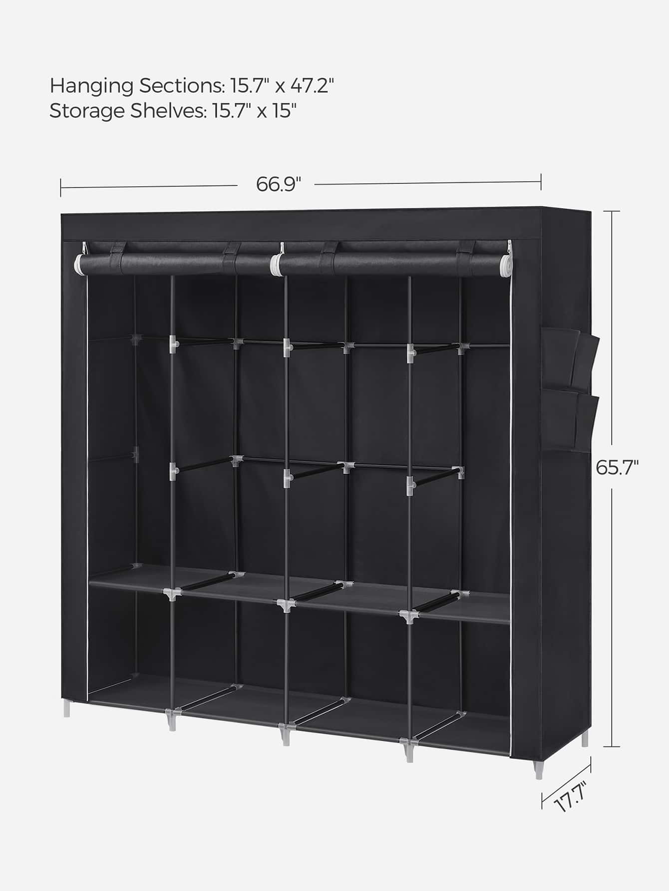 Taşınabilir Gardırop, Kapaklı  - Wardrobe Closet Portable Fabric Cover incelemesi ve fiyatı