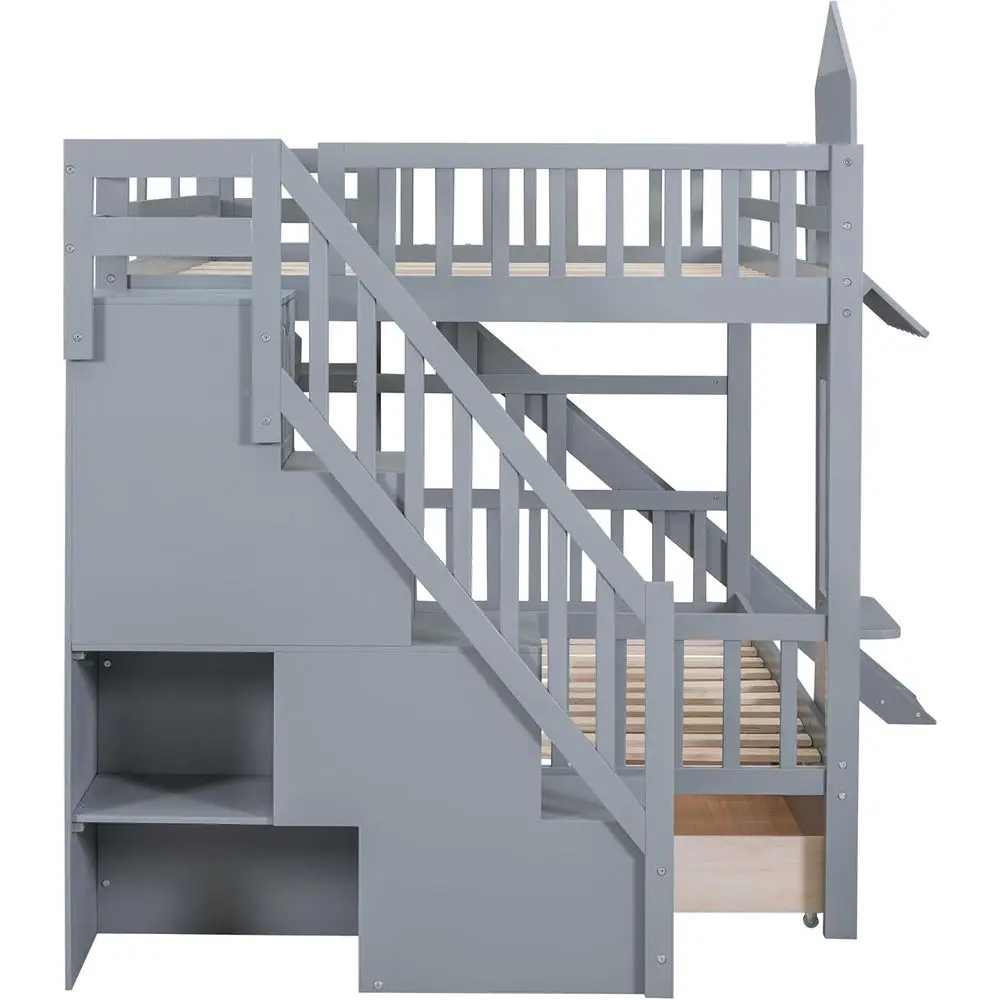 Merdivenli, Kaydıraklı, Çekmec - Bunk Bed With Stairs And Slide incelemesi ve fiyatı