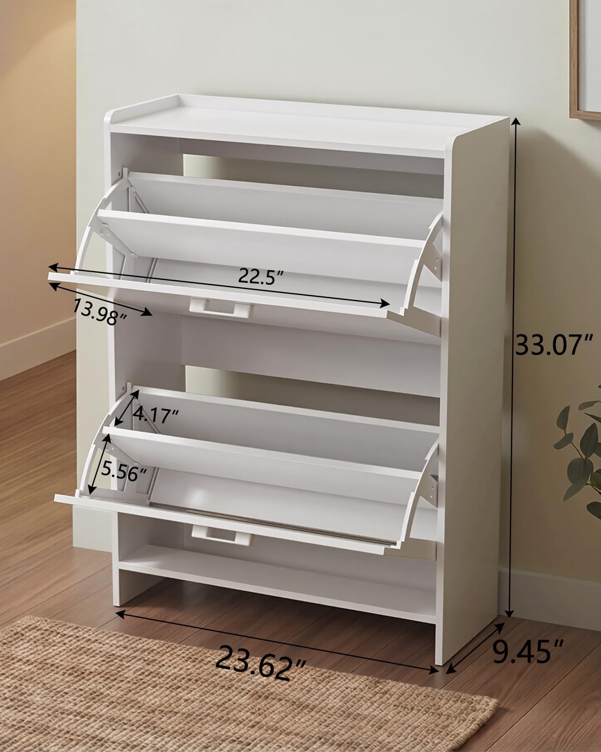 # 2 Çekmeceli Dar Ayakkabılık, - Shoe Rack Cabinet Narrow Entryway incelemesi ve fiyatı