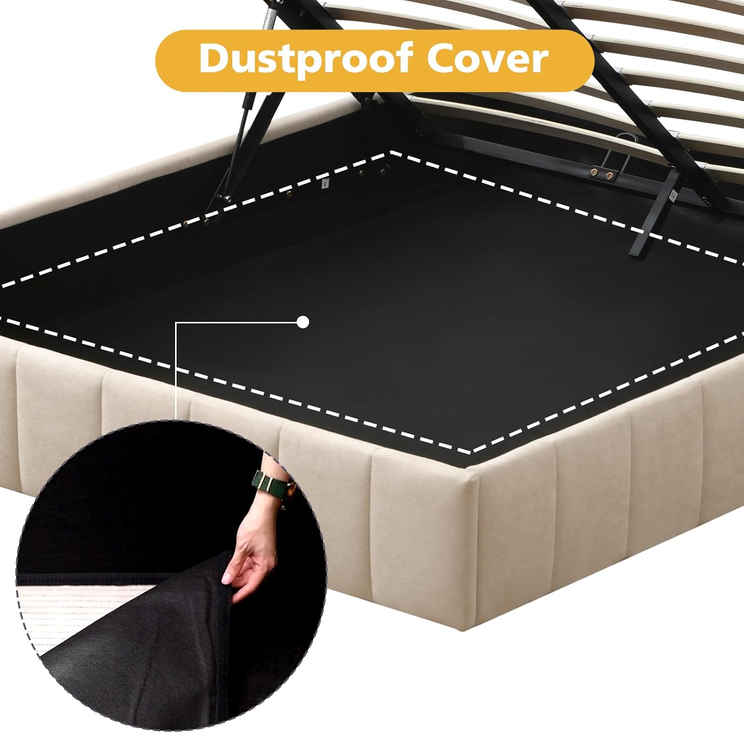 Tam Boy Yataklı Sandıklı Karyo - Gas Lift Storage Bed Hydraulic incelemesi ve fiyatı