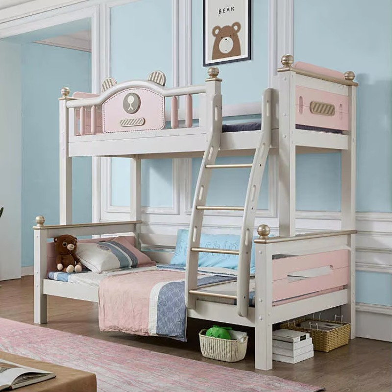 Modern Basit Ahşap Çok Fonksiy - Bunk Bed With Stairs And Slide incelemesi ve fiyatı