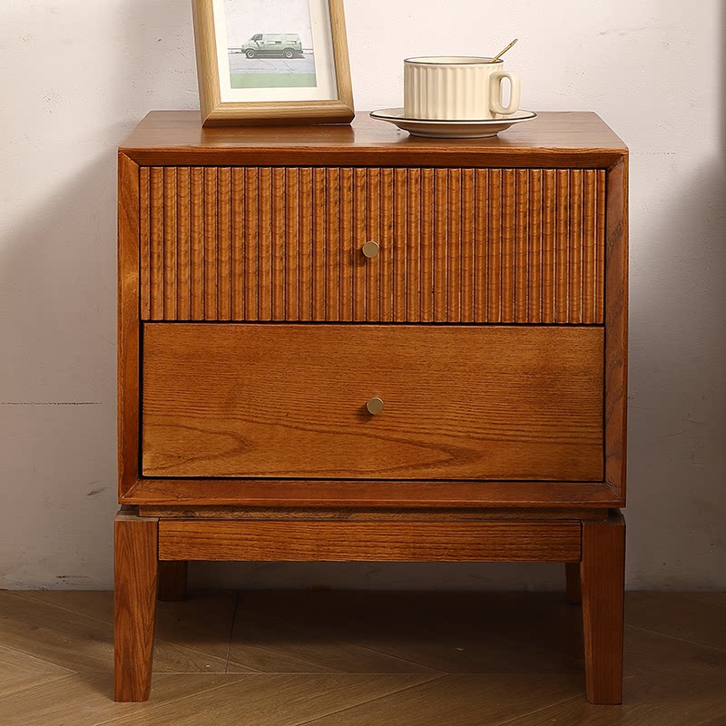 Retro Masif Ahşap Komodinler,  - Solid Wood Nightstand 2 Drawers incelemesi ve fiyatı