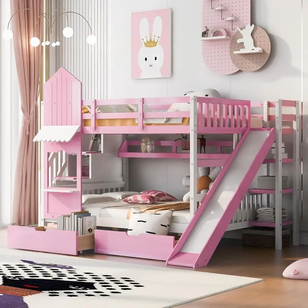 Merdivenli, Kaydıraklı ve Sakl - Bunk Bed With Stairs And Slide incelemesi ve fiyatı