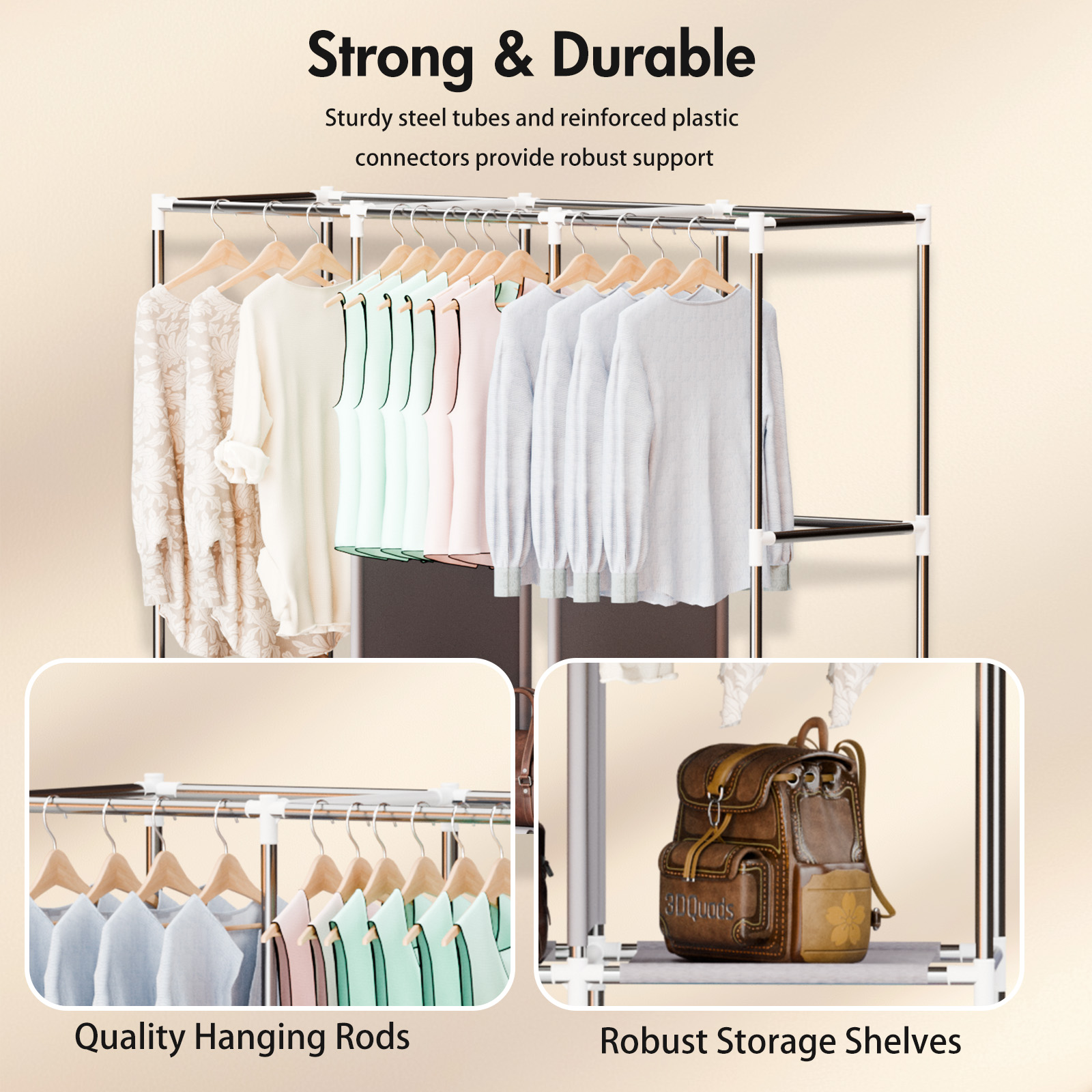 51 İnç Taşınabilir Dolap Gardı - Wardrobe Closet Portable Fabric Cover incelemesi ve fiyatı