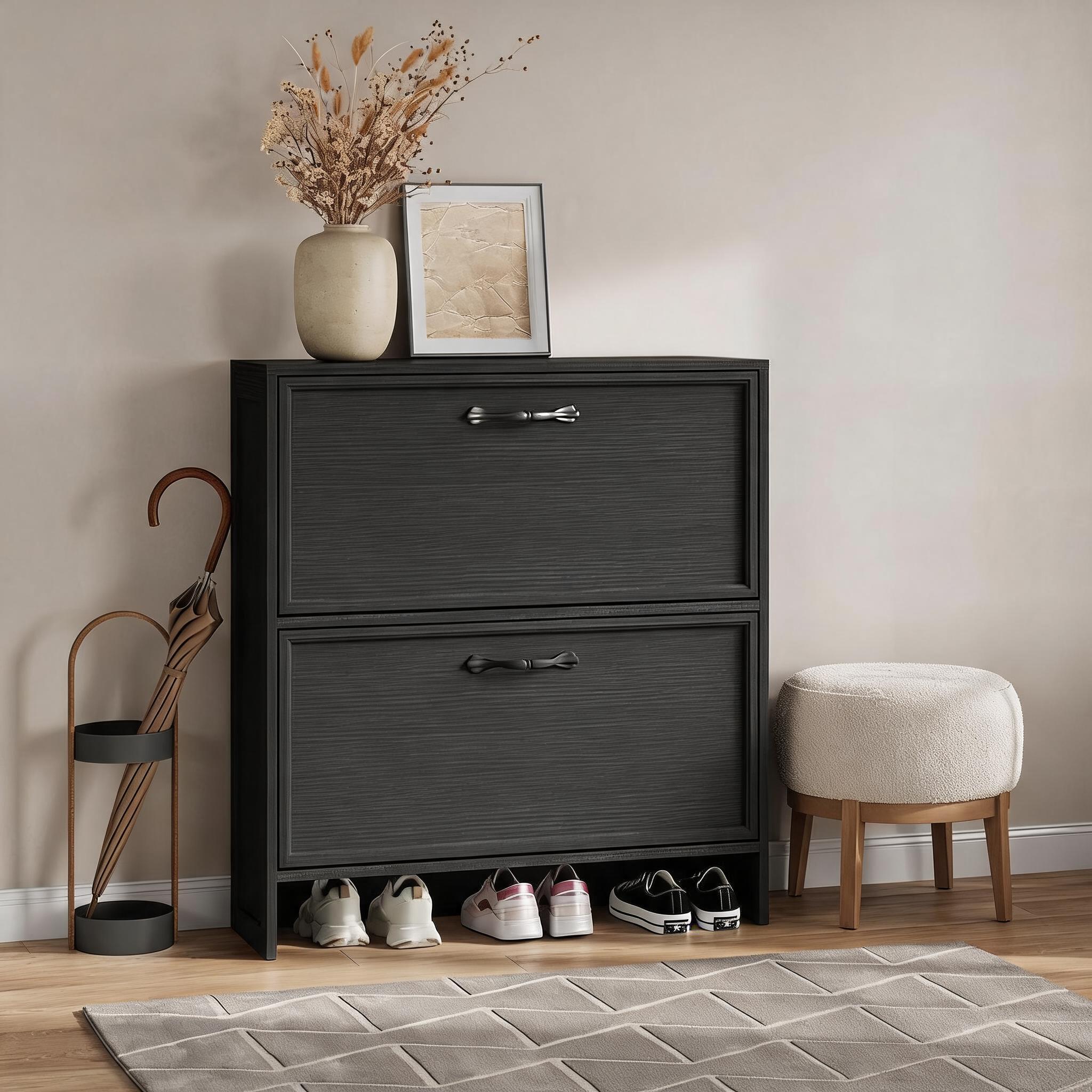 2 Çekmeceli Ayakkabı Dolabı, A - Shoe Rack Cabinet Narrow Entryway incelemesi ve fiyatı