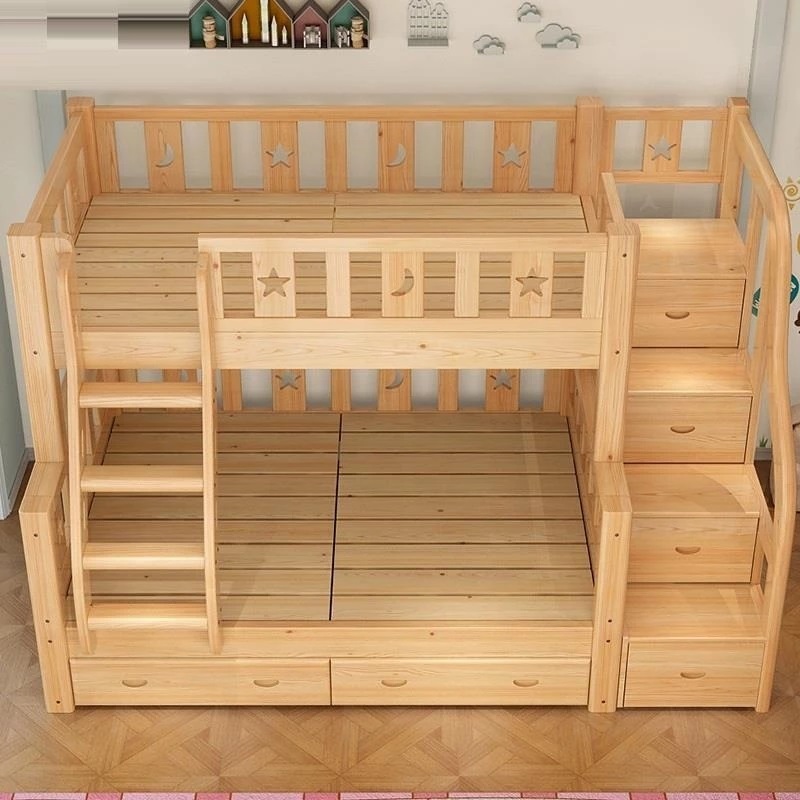 Çok Fonksiyonlu Ranza Ahşap De - Bunk Bed With Stairs And Slide incelemesi ve fiyatı