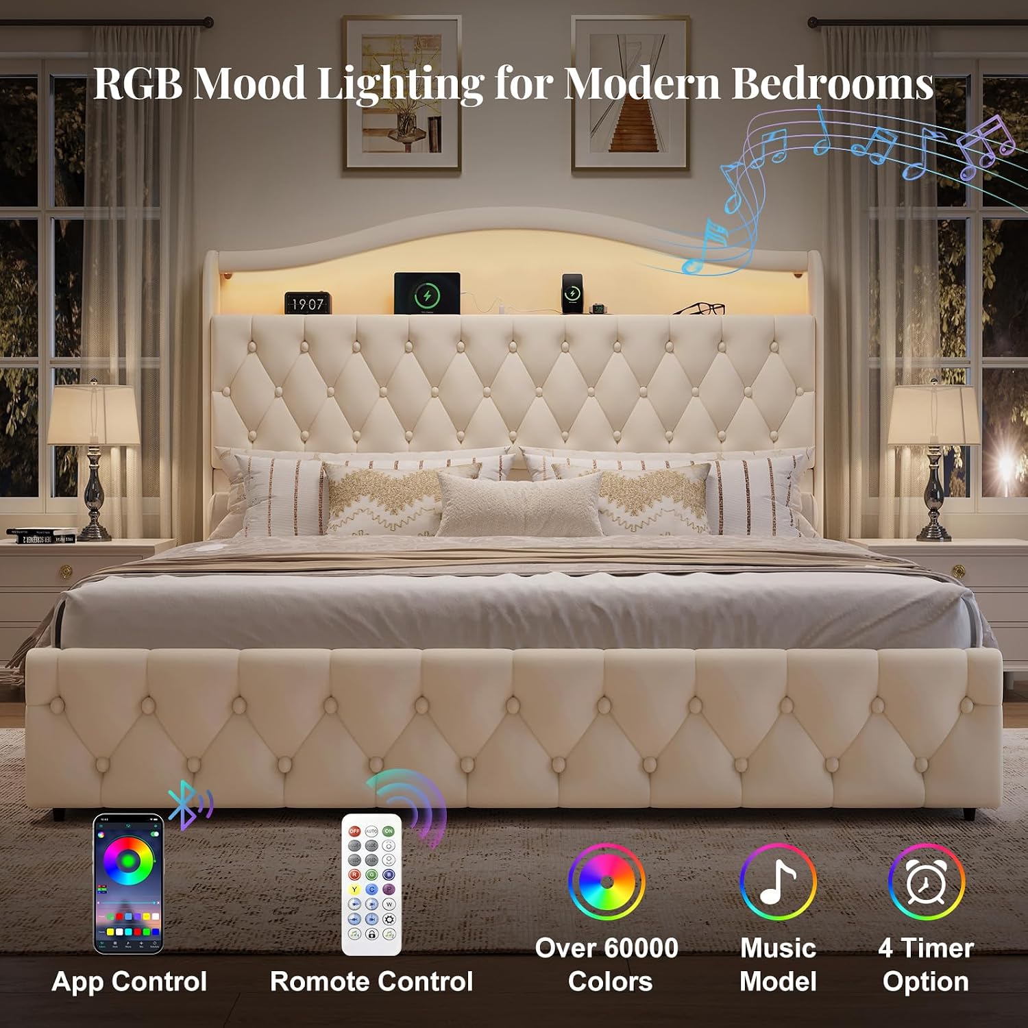 King Size Platform Yatak Çerçe - King Size Bed Frame With Storage Drawers incelemesi ve fiyatı