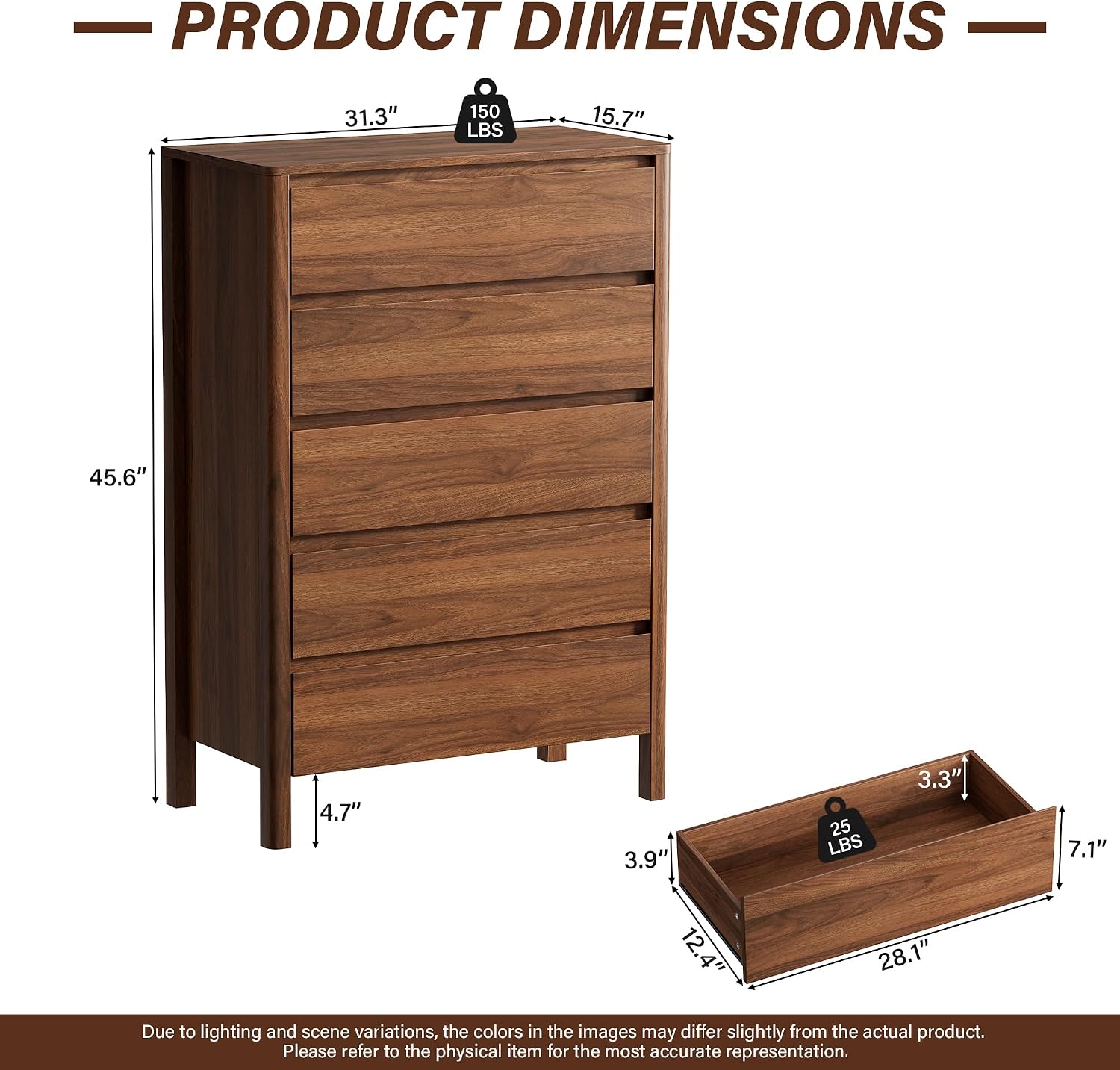 Beş Çekmeceli Ahşap Depolama D - Bedroom Furniture incelemesi ve fiyatı