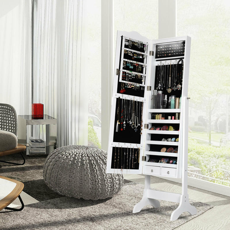 14 LED'li Takı Dolabı, Tam Boy - Full Length Mirror Jewelry Armoire incelemesi ve fiyatı