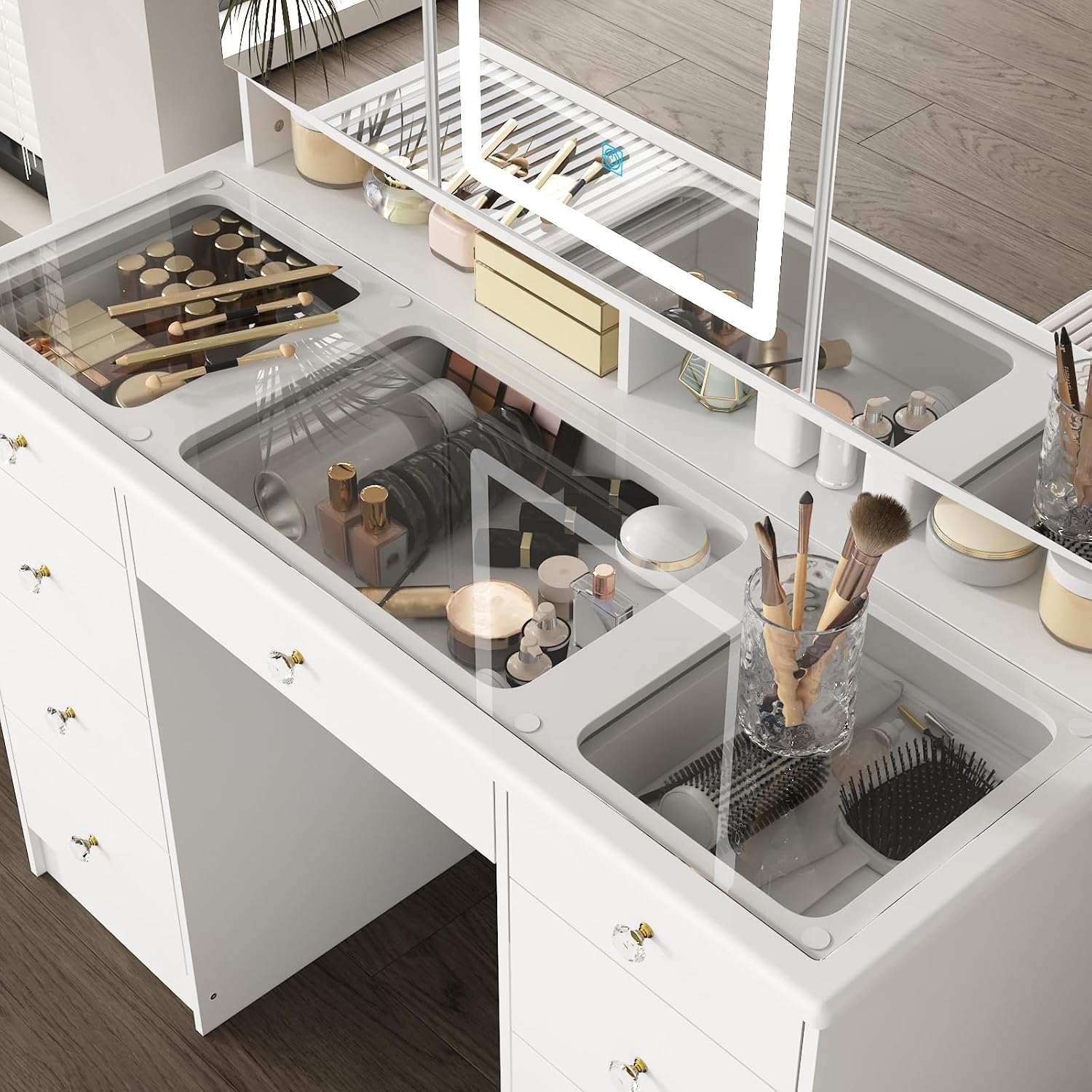 Aynalı ve Işıklı Makyaj Masası - Dressing Table Vanity With Lighted Mirror incelemesi ve fiyatı