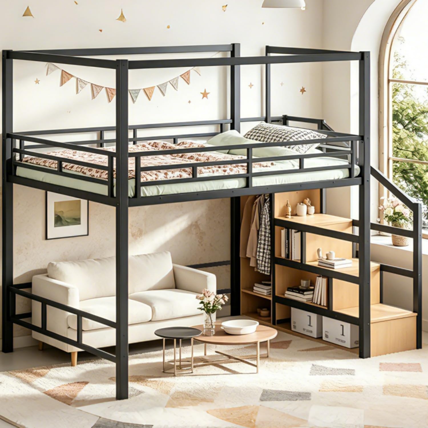 Depolama Merdivenli ve Gardıro - Canopy Bed Frame Metal Queen incelemesi ve fiyatı