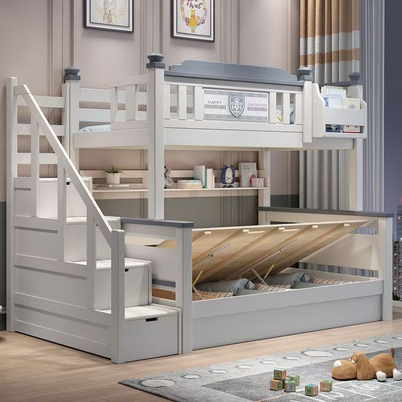 2025 Ucuz Ahşap Çocuk Odası Mo - Bunk Bed With Stairs And Slide incelemesi ve fiyatı