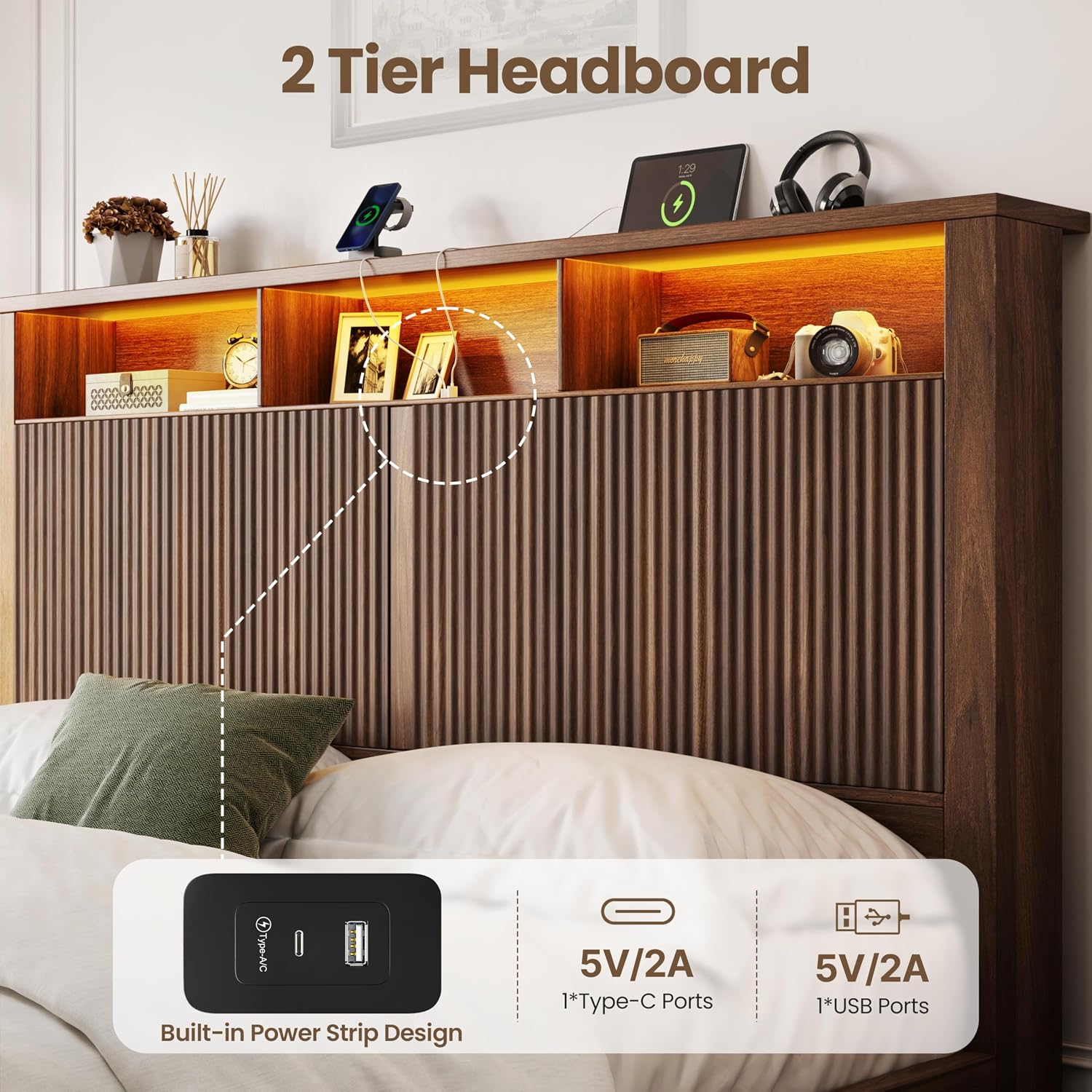 King Size Yatak Çerçevesi ve B - King Size Bed Frame With Storage Drawers incelemesi ve fiyatı