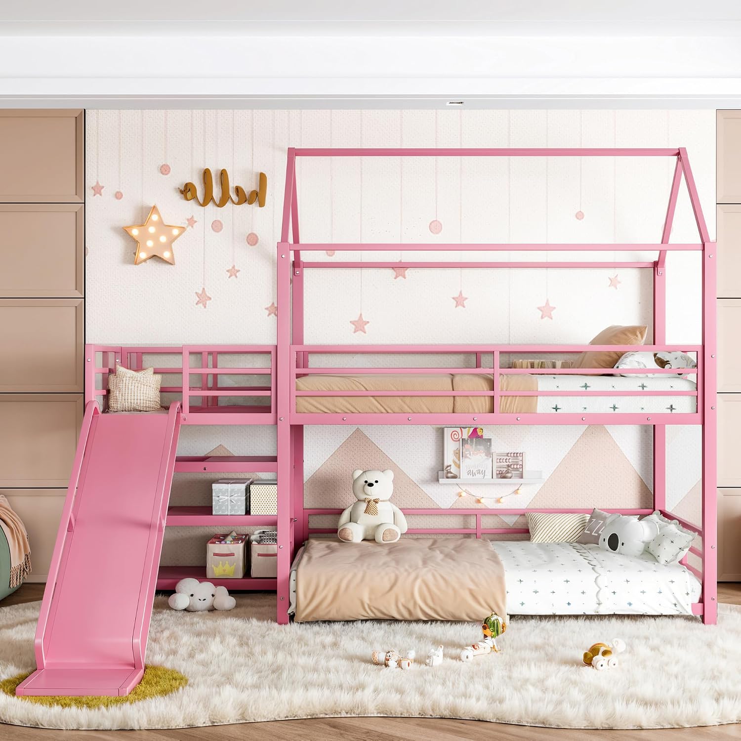 Kaydıraklı ve Depolama Alanlı  - Bunk Bed With Stairs And Slide incelemesi ve fiyatı