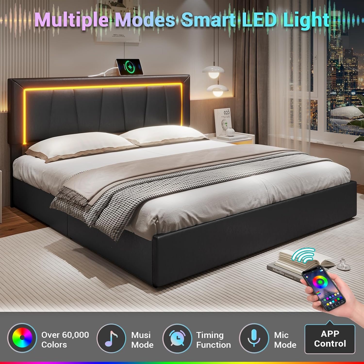 Kaliforniya King Yatak Çerçeve - King Size Bed Frame With Storage Drawers incelemesi ve fiyatı