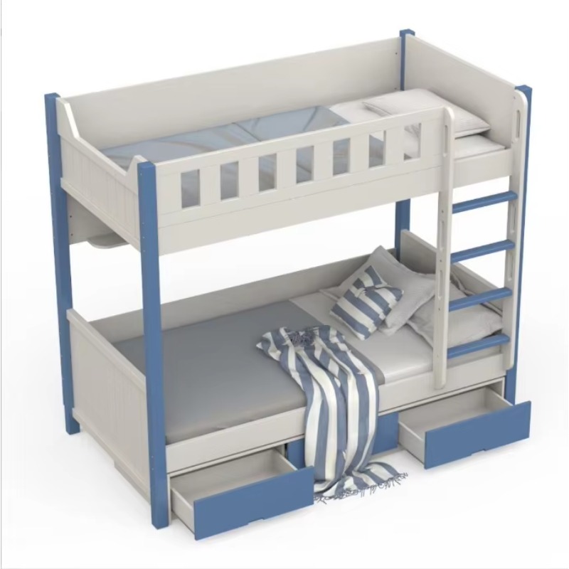 Çocuk Odası Mobilyaları Ahşap  - Bunk Bed With Stairs And Slide incelemesi ve fiyatı
