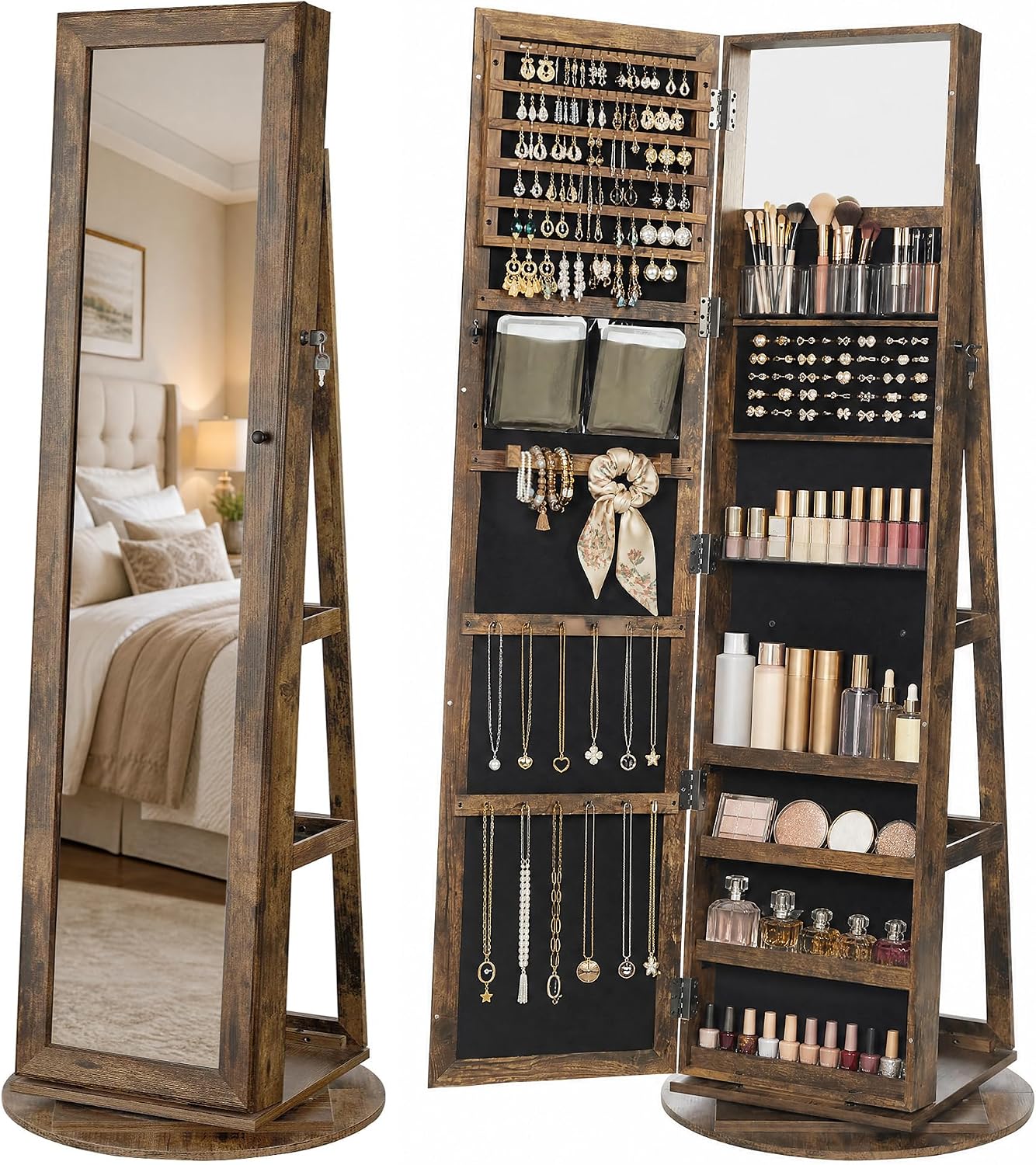 Ayaklı Mücevher Dolabı, Depola - Full Length Mirror Jewelry Armoire incelemesi ve fiyatı