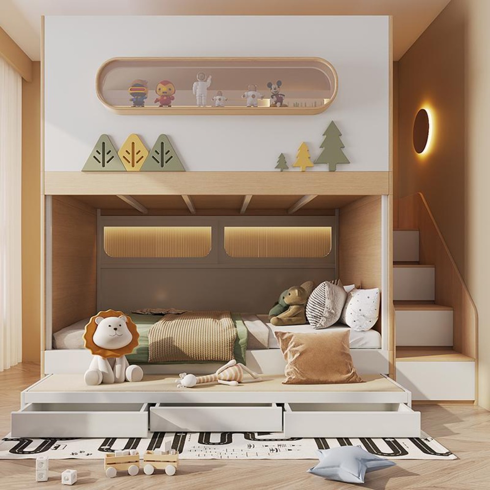 Uzay Kapsülü Tırmanma Çıtalı Y - Bunk Bed With Stairs And Slide incelemesi ve fiyatı