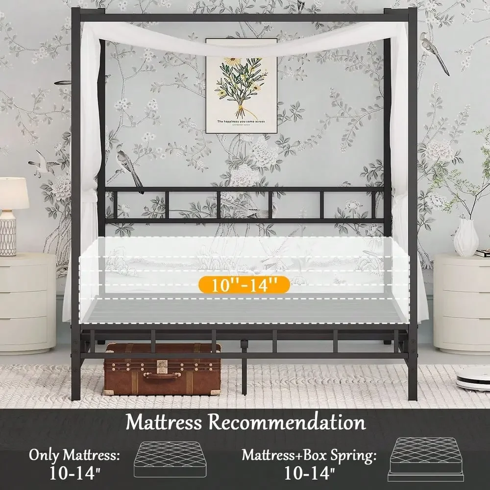 Metal Çerçeveli Karyola, Metal - Canopy Bed Frame Metal Queen incelemesi ve fiyatı