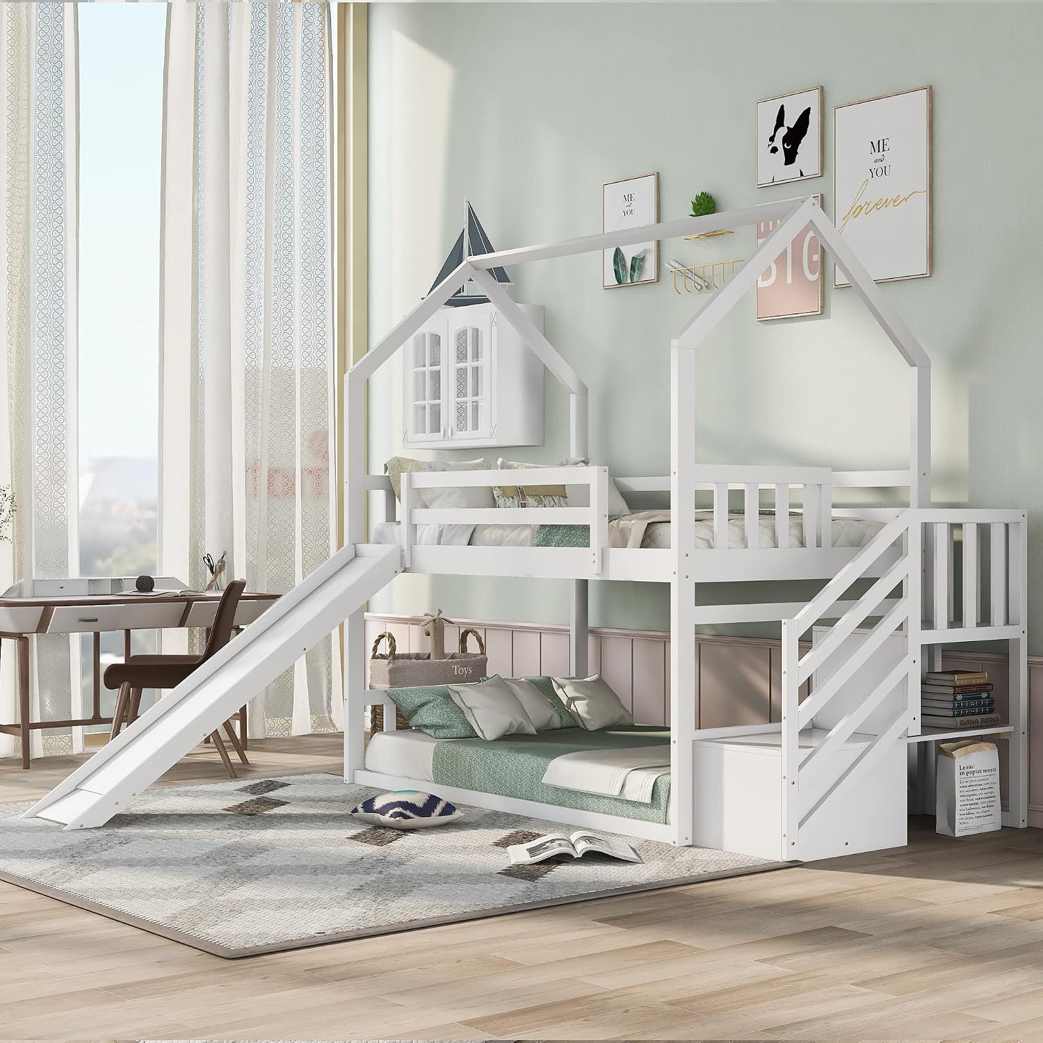 Çift Kişilik Ranza Yatak, Kayd - Bunk Bed With Stairs And Slide incelemesi ve fiyatı