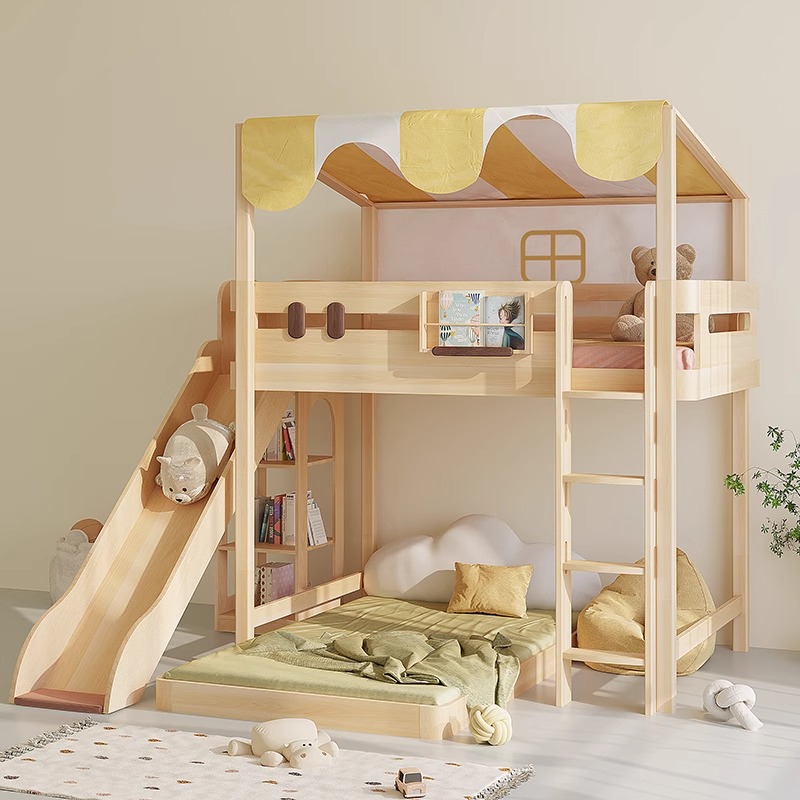 Ranzalı yatak kaydırağı tek ki - Bunk Bed With Stairs And Slide incelemesi ve fiyatı