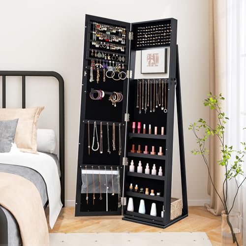 62 inç Yüksekliğinde Tam Boy A - Full Length Mirror Jewelry Armoire incelemesi ve fiyatı