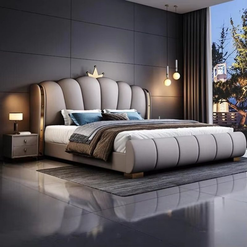 Modern, Lüks Ahşap Yatak Odası - King Size Bed Frame With Storage Drawers incelemesi ve fiyatı
