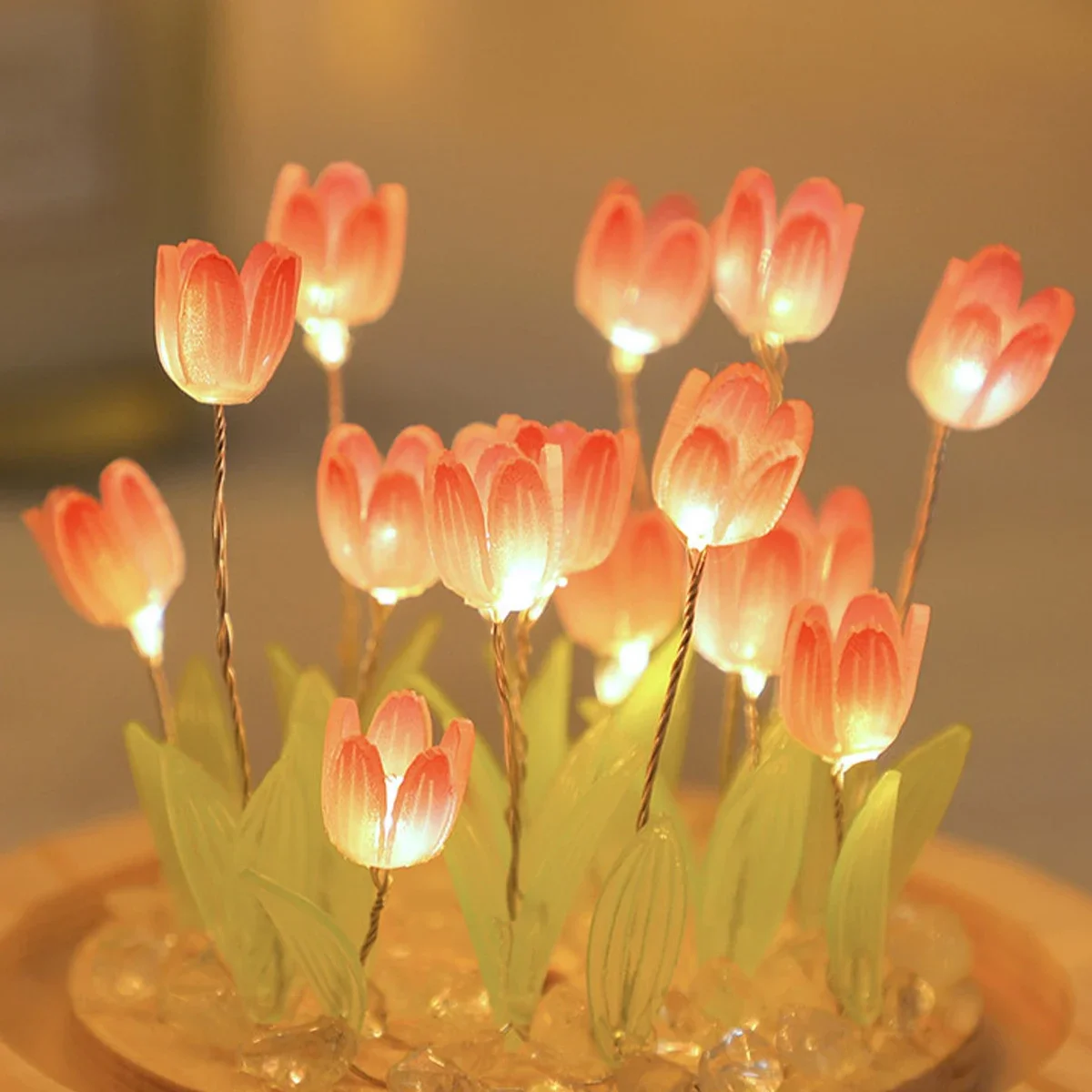 LED DIY El Yapımı Mini Lale Ge - Floating Nightstand With Led Light incelemesi ve fiyatı