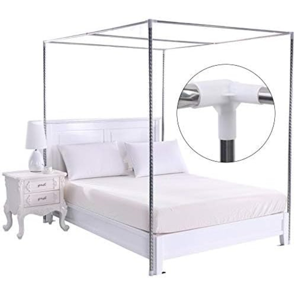 Paslanmaz Çelik Kanopi Yatak Ç - Canopy Bed Frame Metal Queen incelemesi ve fiyatı