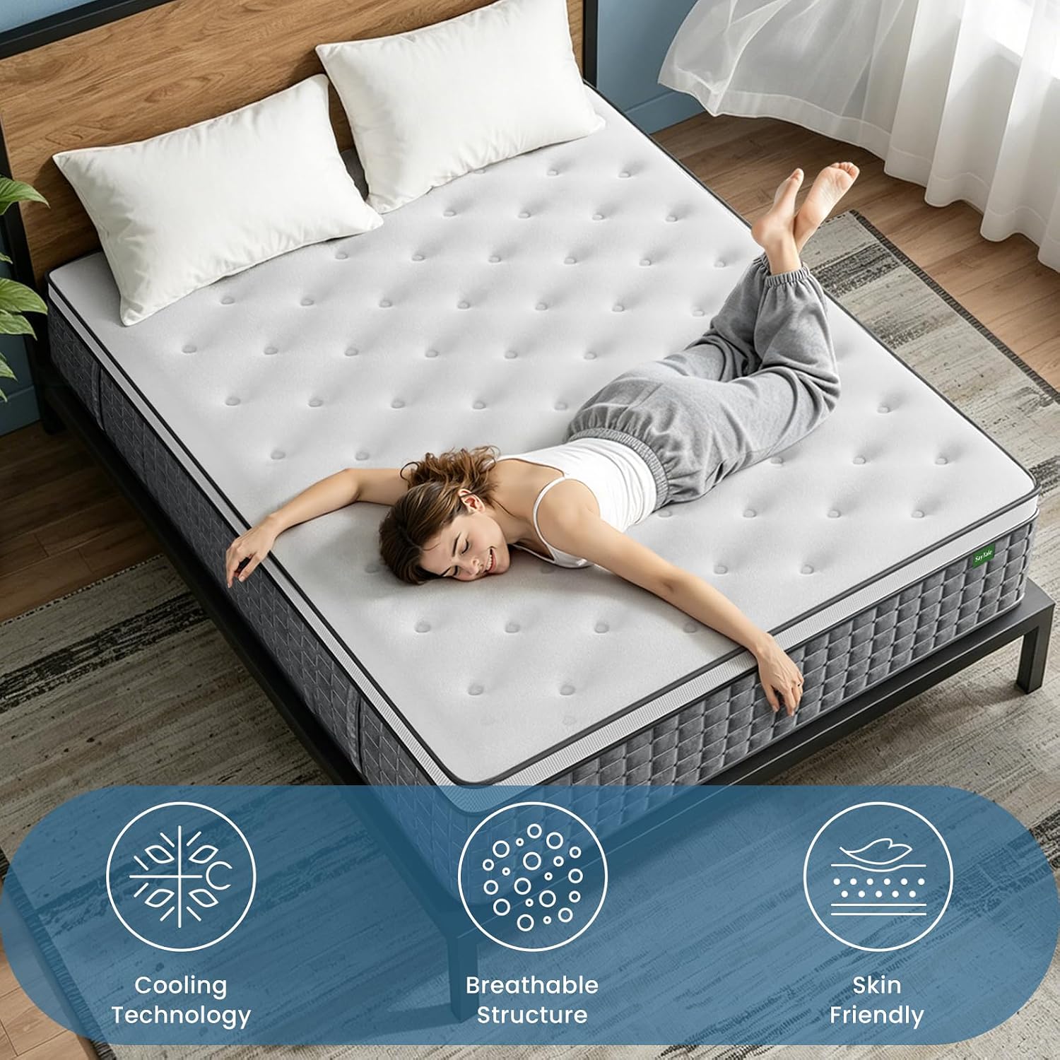 Queen Boy Yatak, 12 İnç Kalınl - Memory Foam Mattress In A Box Queen incelemesi ve fiyatı