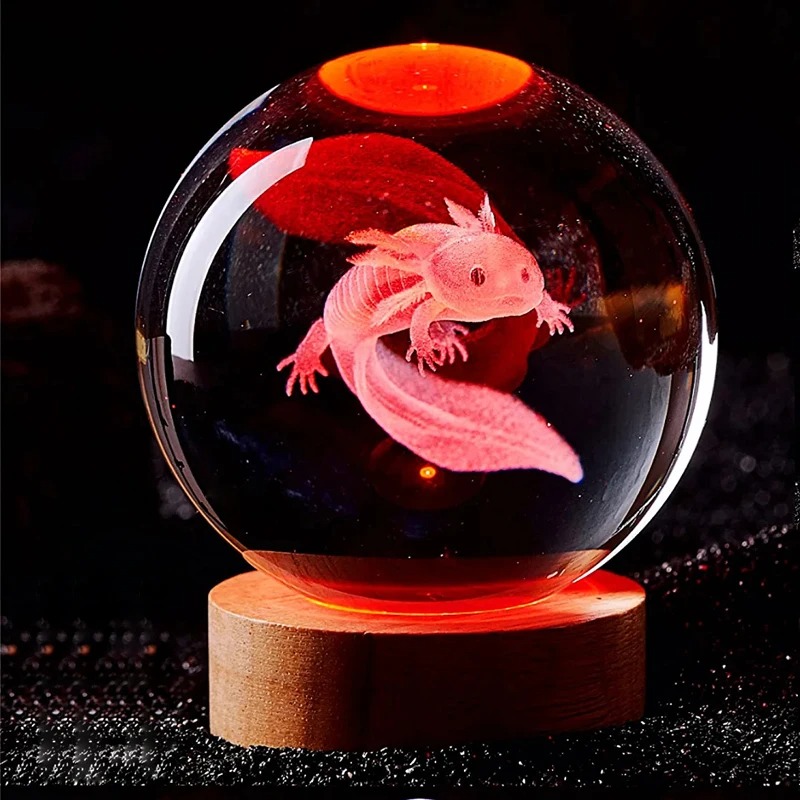 3D Axolotl Lazer Kazınmış Kris - Floating Nightstand With Led Light incelemesi ve fiyatı