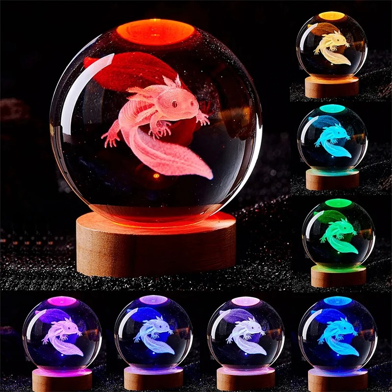 3D Axolotl Lazer Kazınmış Kris - Floating Nightstand With Led Light incelemesi ve fiyatı