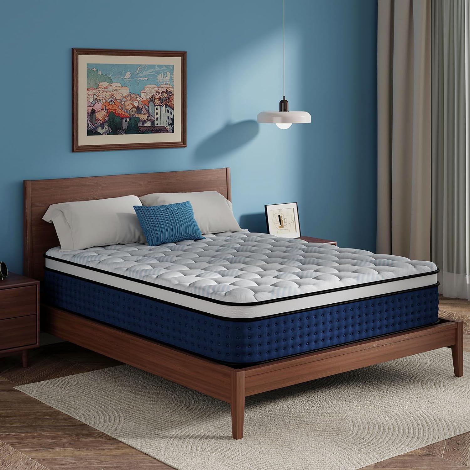 Yatak, Kutuda Hibrit Kraliçe B - Memory Foam Mattress In A Box Queen incelemesi ve fiyatı